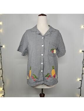 Vintage Jane Ashley Summer fruit top size medium